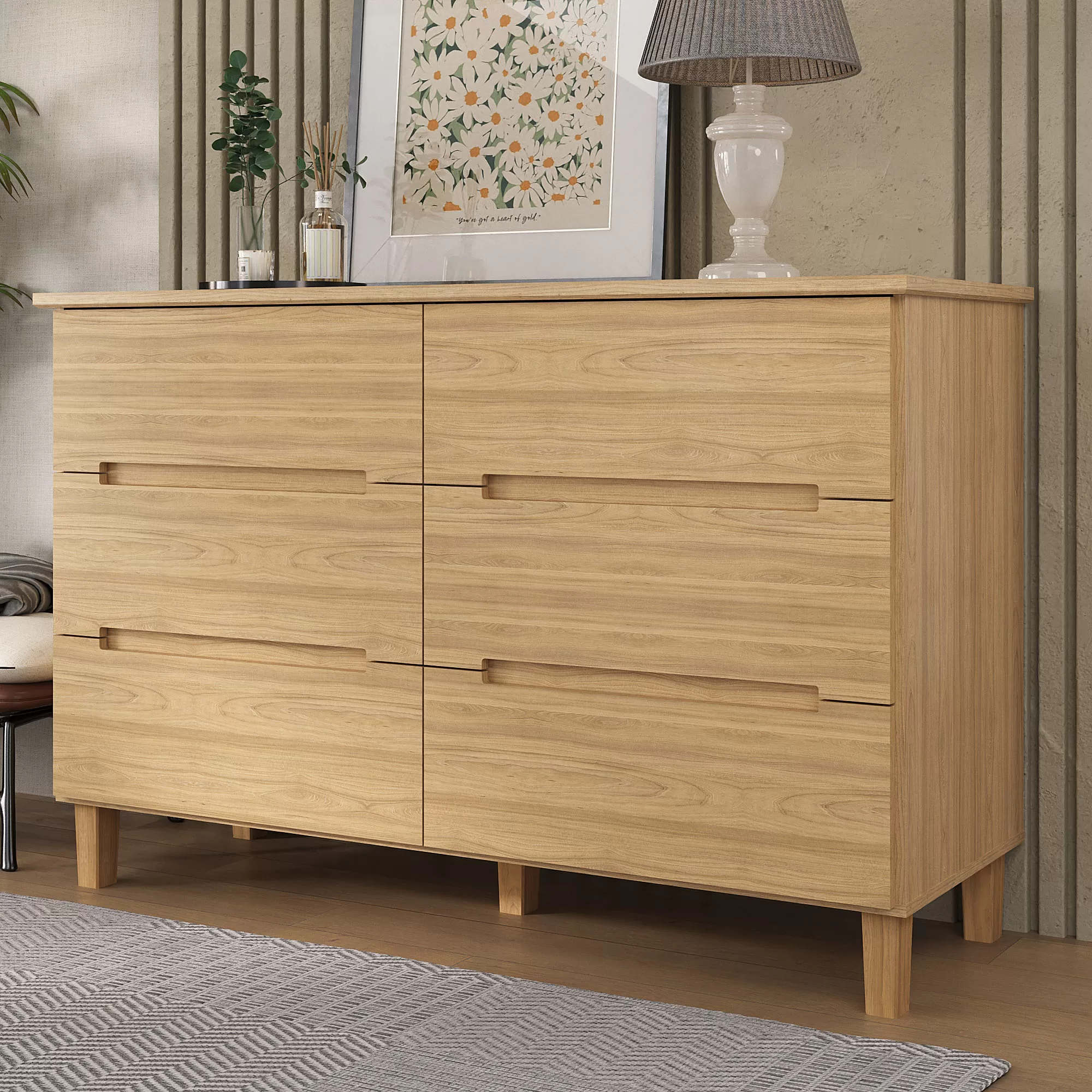 Cômoda Logan 6 Gavetas - Imagem 3