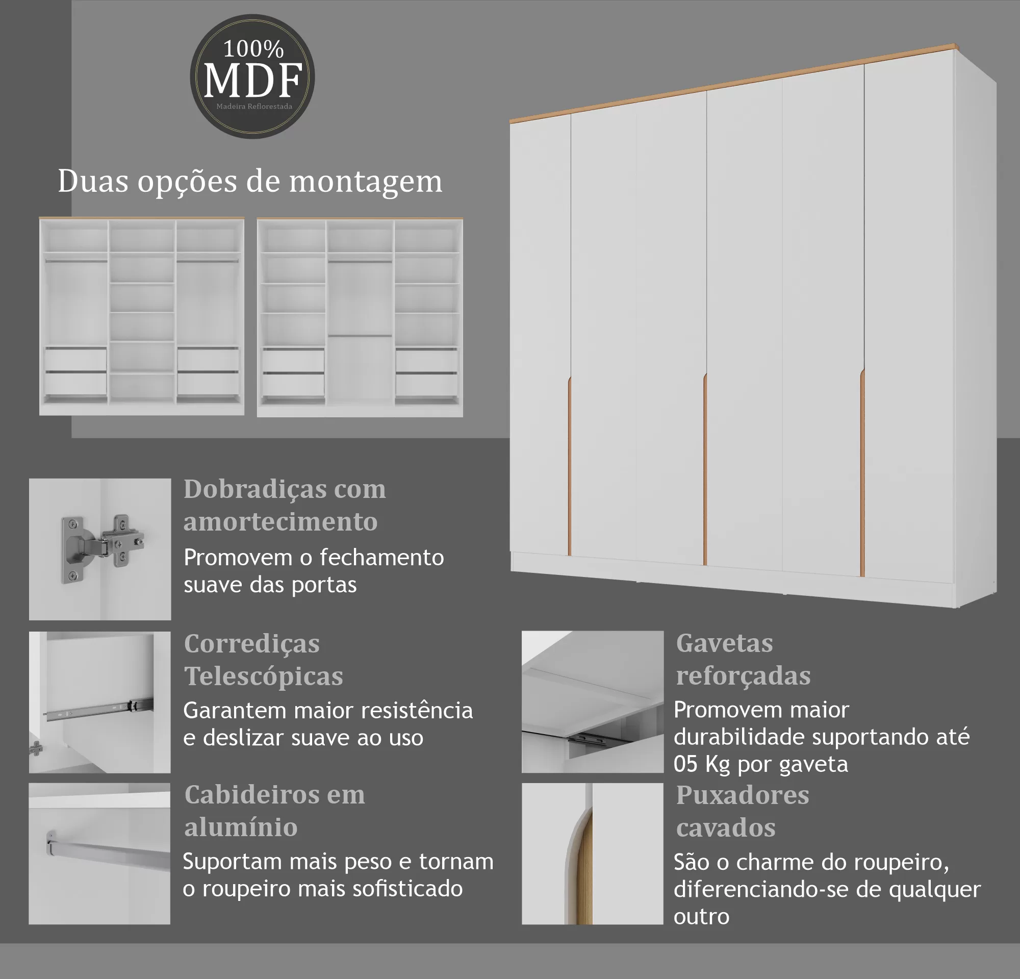 Roupeiro Logan 6 portas - Imagem 18