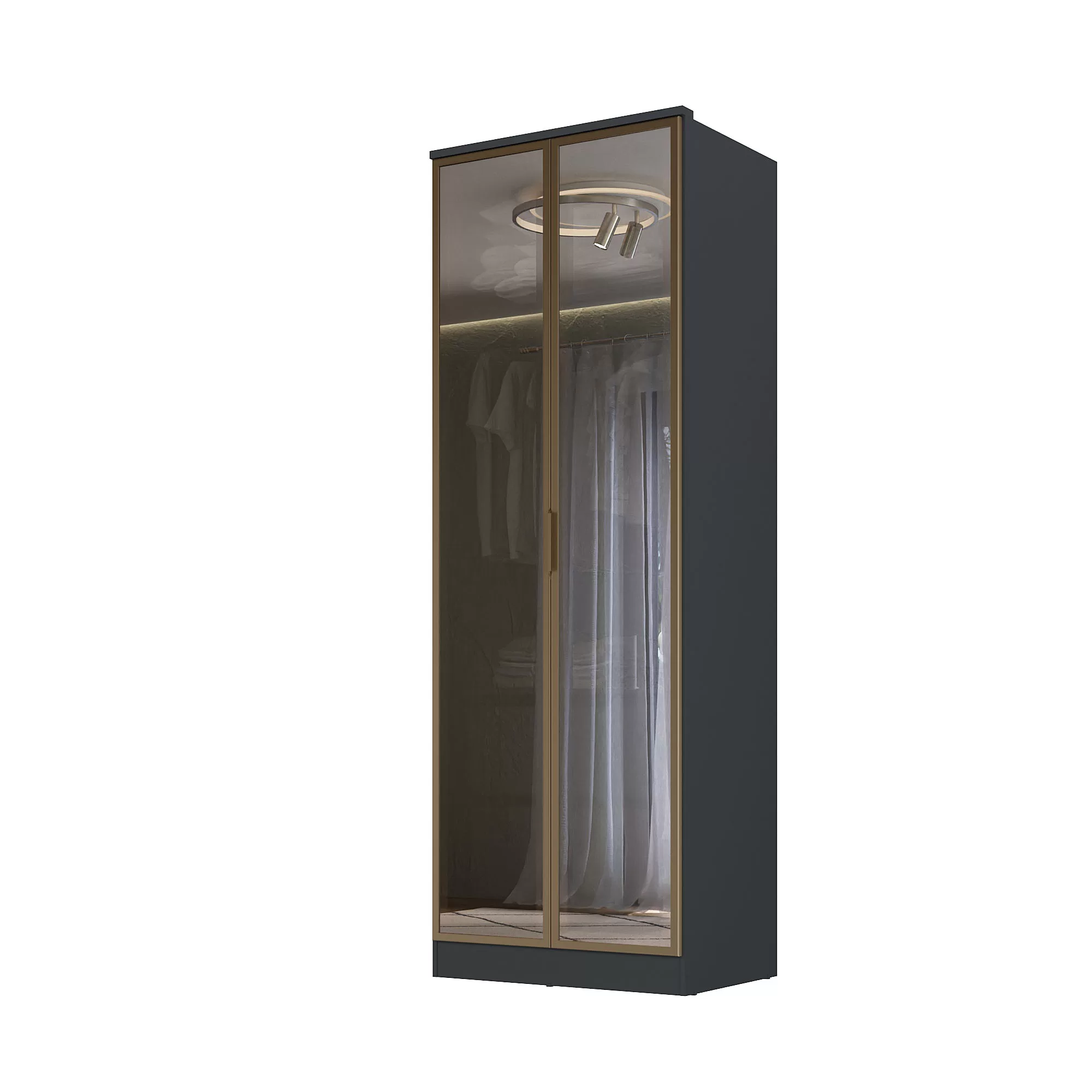 Roupeiro Ravi 2 Portas Reflecta - Imagem 5