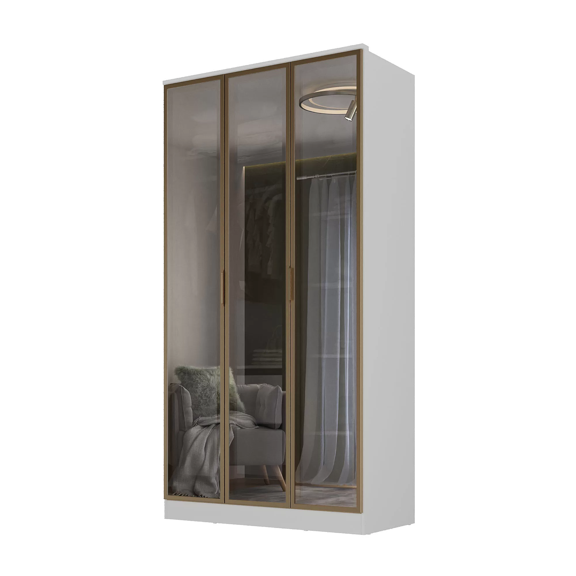 Roupeiro Ravi 3 Portas Reflecta - Imagem 8