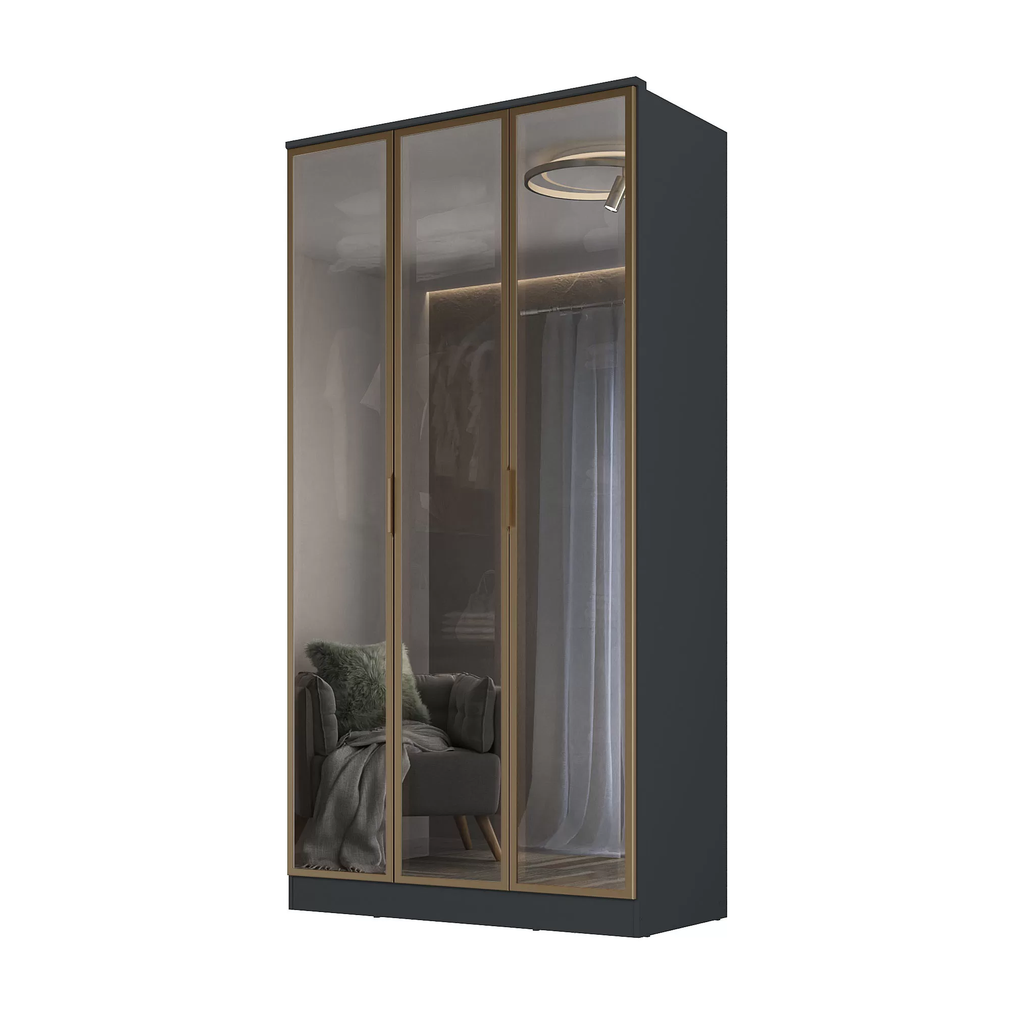 Roupeiro Ravi 3 Portas Reflecta - Imagem 13