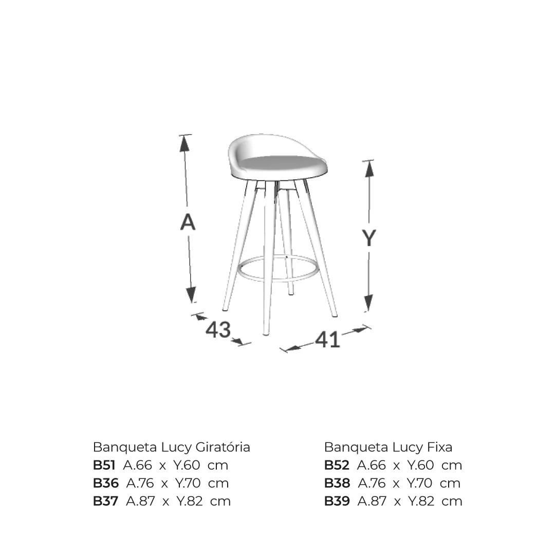 Banqueta Lucy - Imagem 3