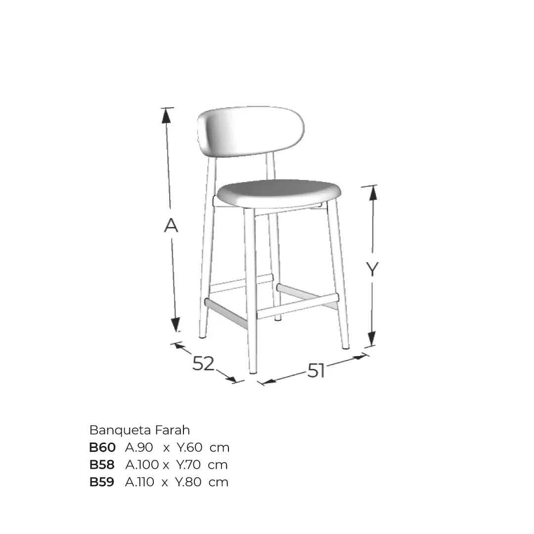 Banqueta Farah - Imagem 3